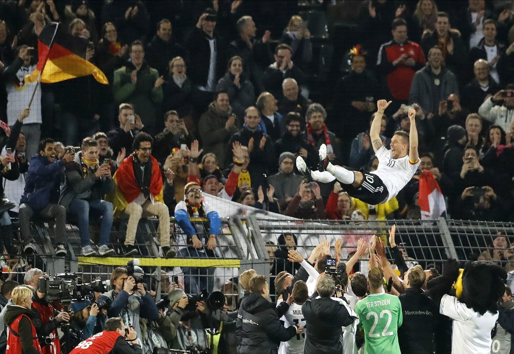 Lukas Podolski stunner wins game for England, fitting tribute to 130 football games for the Germany striker