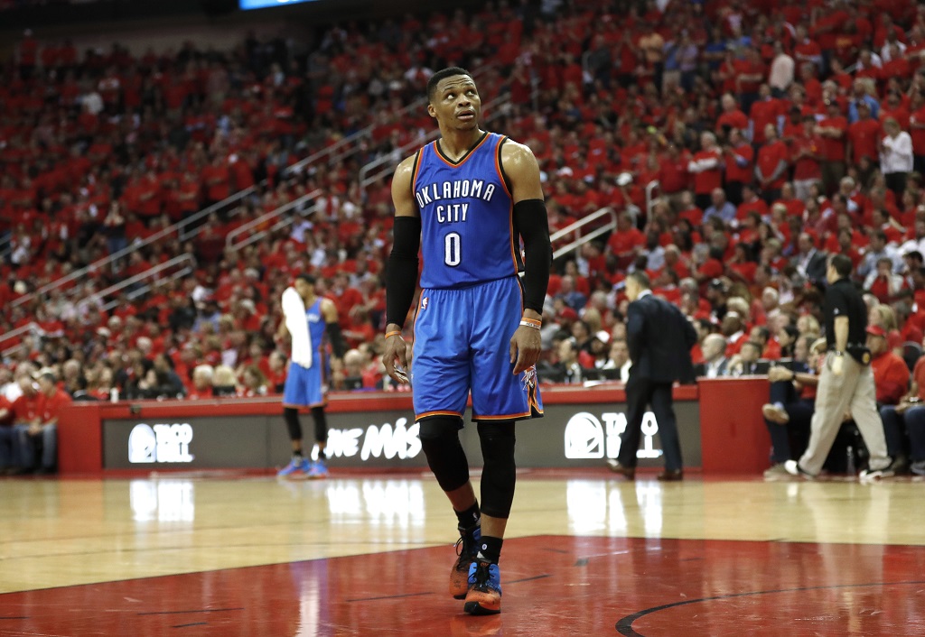 Sports betting fans say goodbye to Russell Westbrook and the Oklahoma City Thunder in the NBA Playoffs
