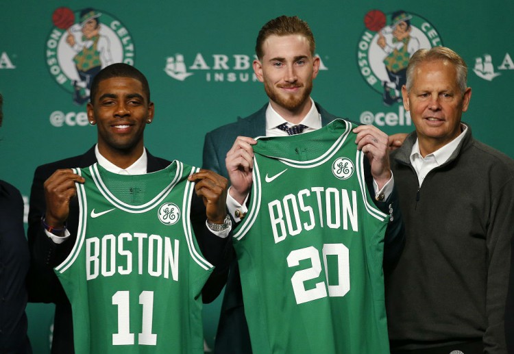 Betting tips suggest that the Celtics will have an incredible season after signing Kyrie Irving and Gordon Hayward