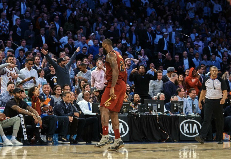 LeBron James has intensified online betting in NBA after outplaying Knicks to claim a win for the Cavs