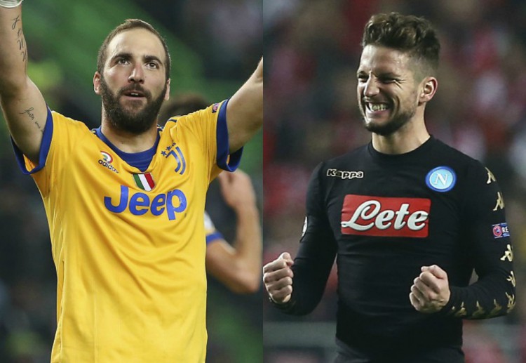 Bertaruh online mendukung Napoli dan Juventus,saat mereka masih bersaing untuk memperebutkan peringkat pertama di Serie A