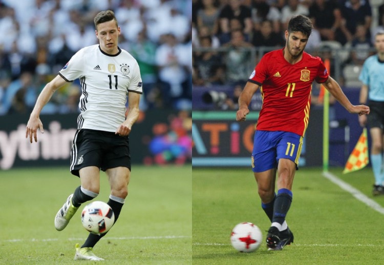 Bet online on Marco Asensio to score first when Spain take on Joachim Low's side on Friday in Dusseldorf