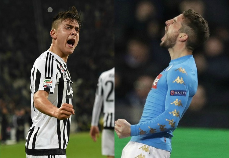 Dries Mertens dan Paulo Dybala akan memimpin unggulan taruhan olahraga, Napoli dan Juventus, di Pekan ke-33 Serie A
