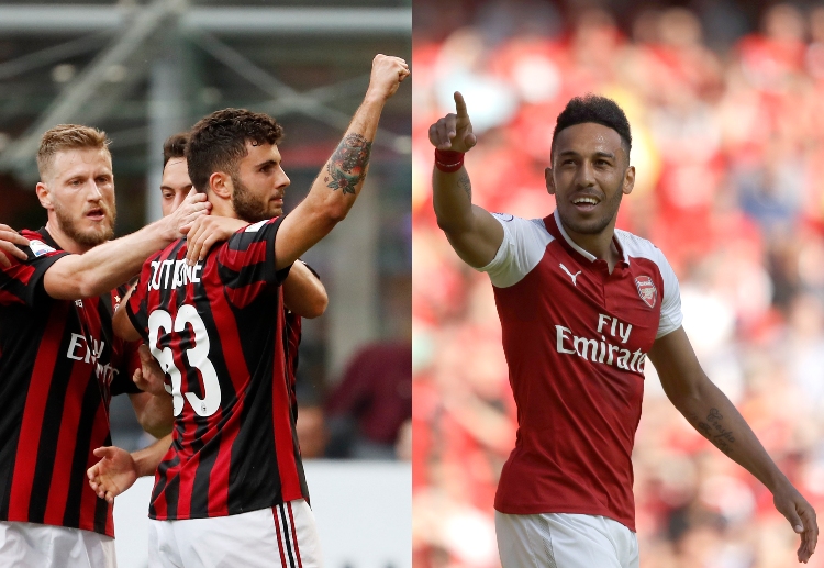 AC Milan vs Arsenal trở thành trận đấu được dân cược bóng đá quan tâm