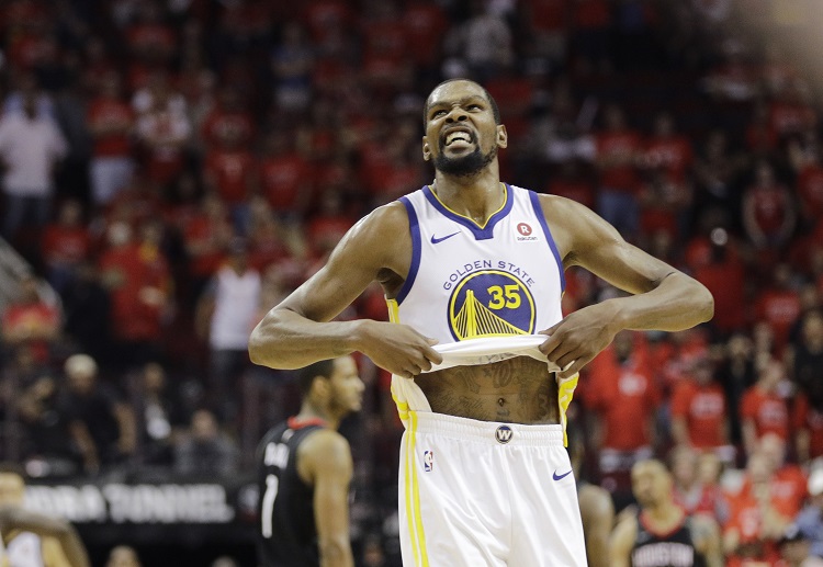 Kevin Durant andalan Golden State Warriors di final NBA 2018.