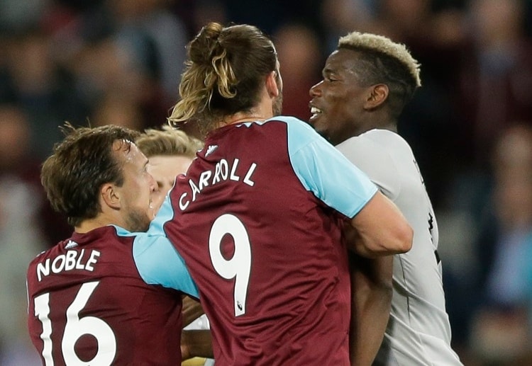 Betting websites heat up following Mark Noble and Paul Pogba square up