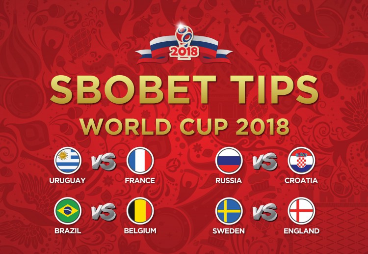 SBOBET betting tips Brazil and England to defeat Belgium and Sweden, and a close game between France and Uruguay