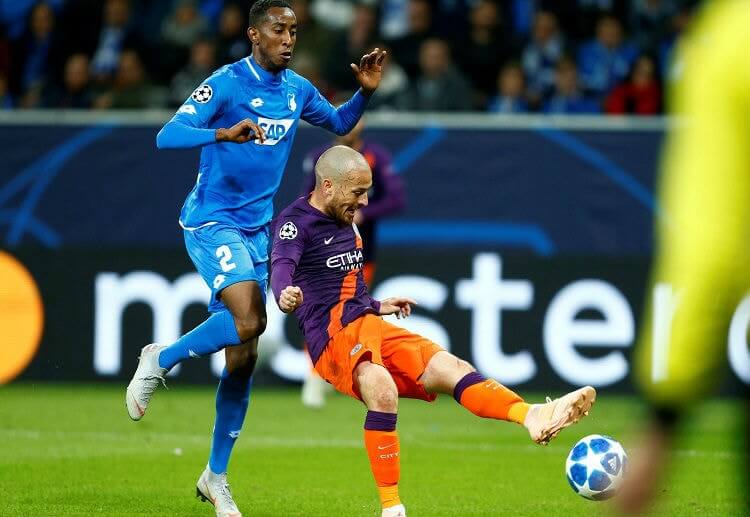Manchester City midfielder David Silva seals the victory against Hoffenheim with a late goal in the 87th minute