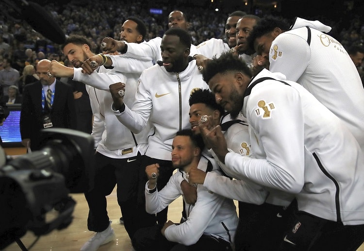 The Warriors did not disappoint as they defeat the Oklahoma City Thunder during their NBA championship ring night