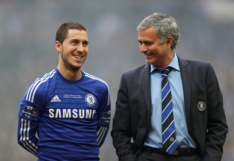 Premier League top scorer Eden Hazard would like to work with former Chelsea boss Jose Mourinho again