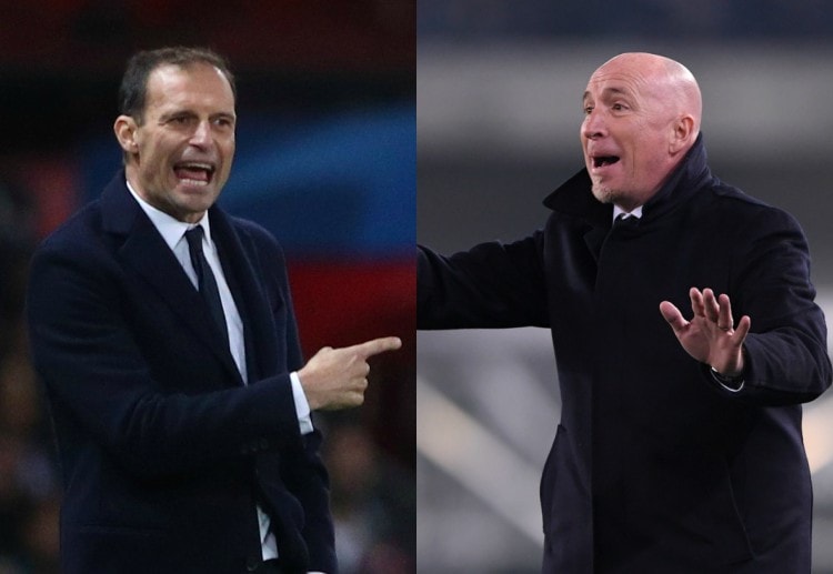 Allegri's Juventus and Maran's Cagliari play each other in Serie A