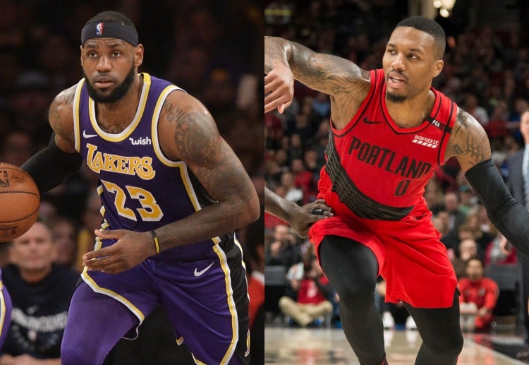 LeBron James and Damian Lillard eye to continue their teams' winning streak in the upcoming NBA matchday