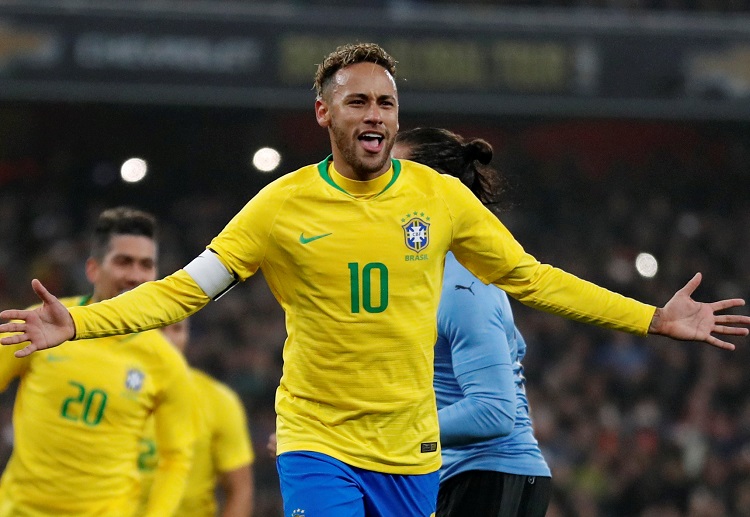 Neymar scored the game winner in International Friendly Brazil vs Uruguay