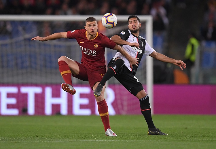 Edin Dzeko memperbesar kemenangan bagi AS Roma.