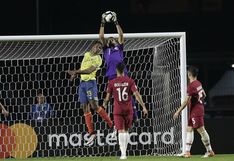 Qatar goalkeeper Saad Al Sheeb made number of saves during the crucial Copa America match against Colombia