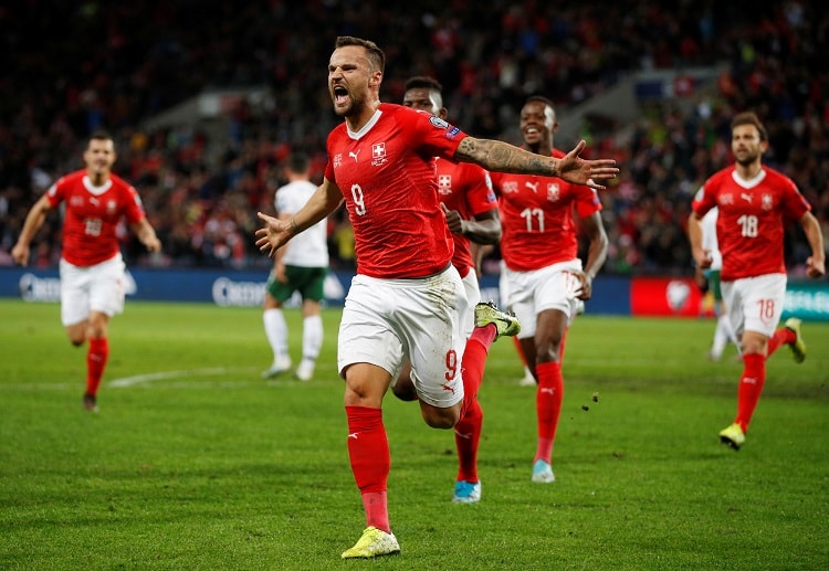 Haris Seferovic scores as Switzerland won against Republic of Ireland in the Euro 2020 qualifying match