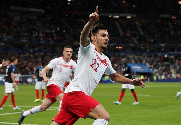 Turkey's Kaan Ayhan hinders France from winning after scoring an equaliser during their Euro 2020 qualifier