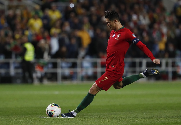 Cristiano Ronaldo’s hat-trick fires Portugal to a Euro 2020 qualifying win against Lithuania
