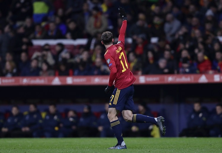 Spain's Fabian Ruiz volleyed home in the eighth minute during Euro 2020 qualifying match against Romania