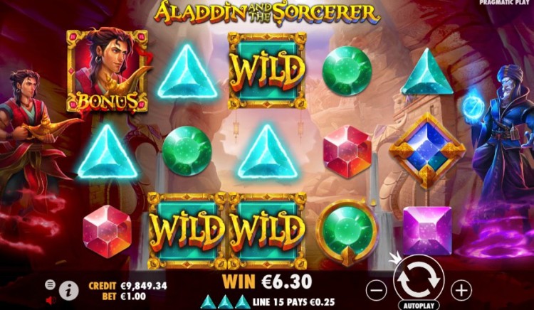 เกมสล็อตแฟนตาซี ธีมอลาดินและพ่อมดเปิดตัวแล้ววันนี้ Aladdin and the Sorcerer จาก SBOBET