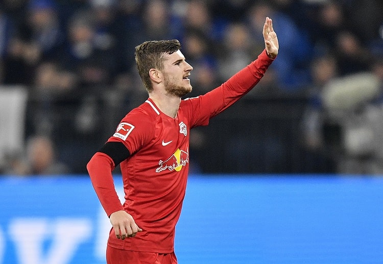 RB Leipzig's Timo Werner attempted the most shots (35) in Bundesliga this season following a ball carry in open play