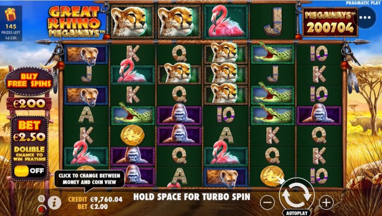 Free spins? Multipliers? Big payouts? Great Rhino Megaways have it all!