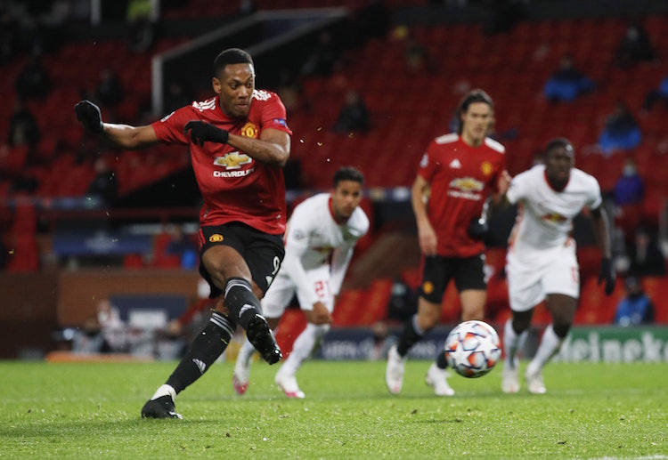 Anthony Martial was Manchester United's designated penalty taker in their 5-0 Champions League win against RB Leipzig