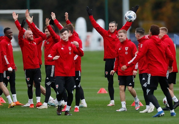 Wales team train ahead of their UEFA Nations League clash with Republic of Ireland