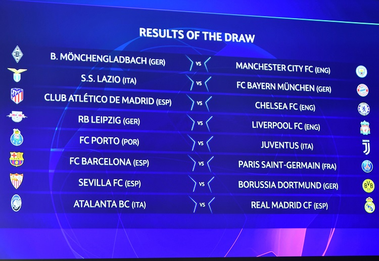 Jadwal pertandingan babak 16 besar Liga Champions