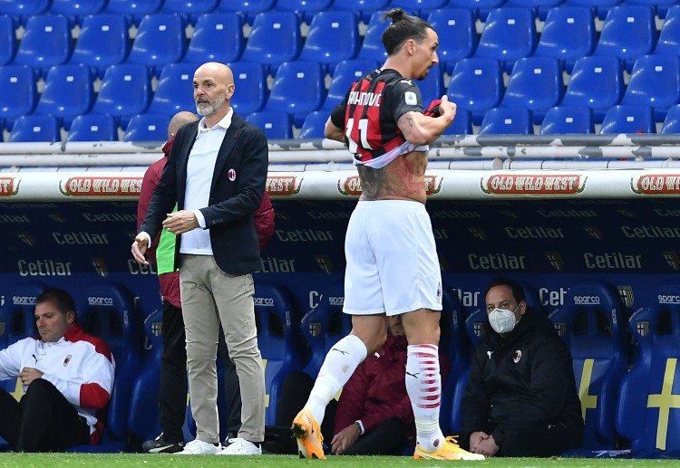 Serie A: Zlatan Ibrahimovic has been sent off during AC Milan's victory over Parma