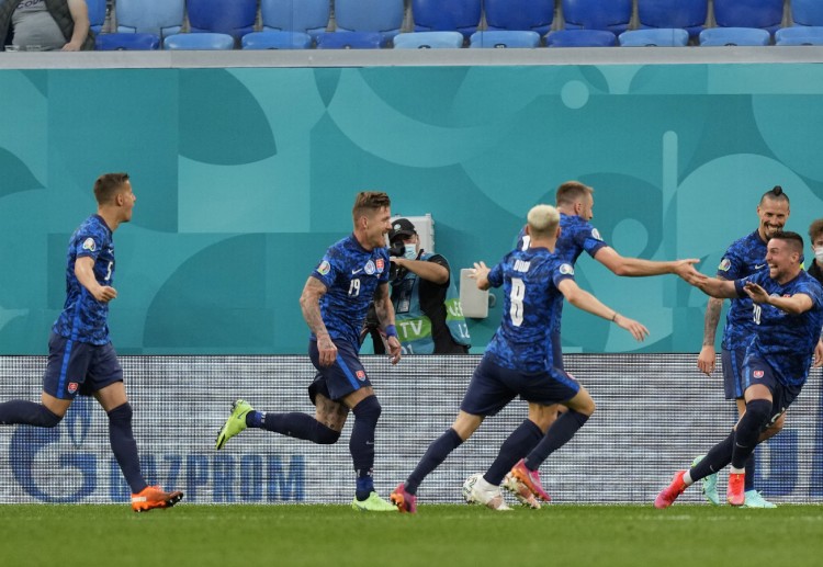 Milan Skriniar scored on the 69th minute of Slovakia's 1-2 away win vs Poland