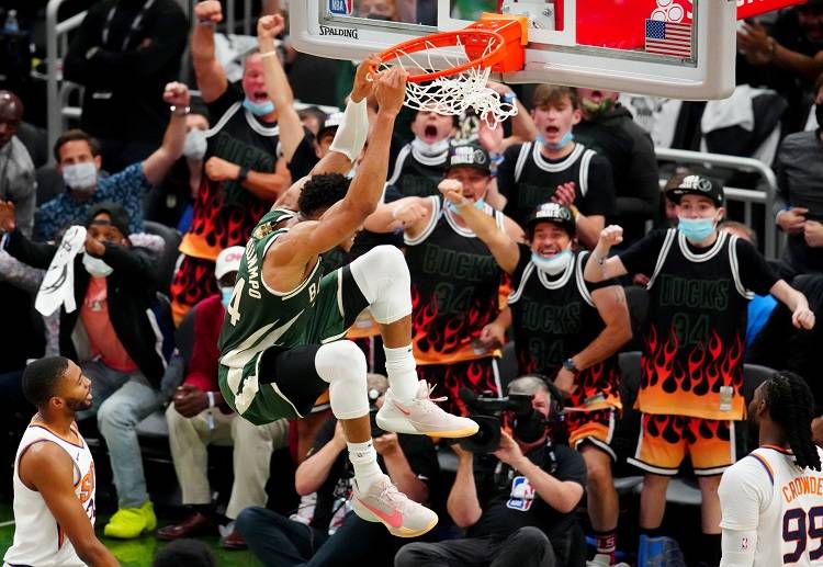 Giannis Antetokounmpo is making history as he carries his team to a first victory in the NBA Finals