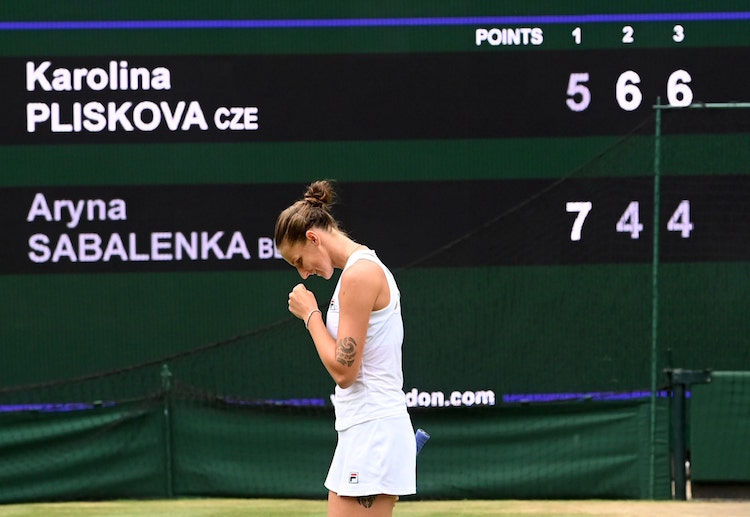 Pliskova vượt qua Aryna Sabalenka tại bán kết Wimbledon 2021.