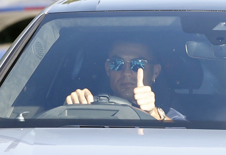 Cristiano Ronaldo arrives in training camp as he prepares for his Premier League homecoming