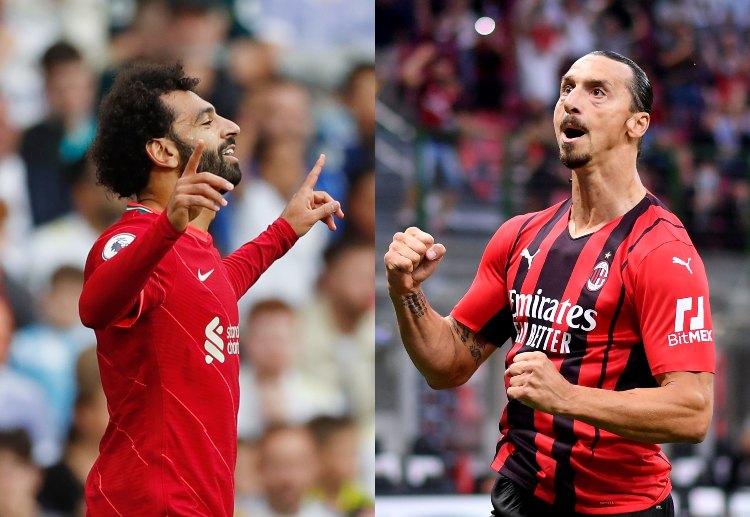 Liverpool forward Mohamed Salah is set to face AC Milan's Zlatan Ibrahimovic in the Champions League group stage