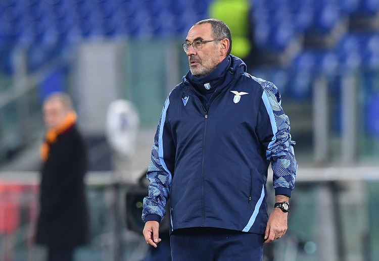 Lazio coach Maurizio Sarri is looking for a first win this month in Serie A