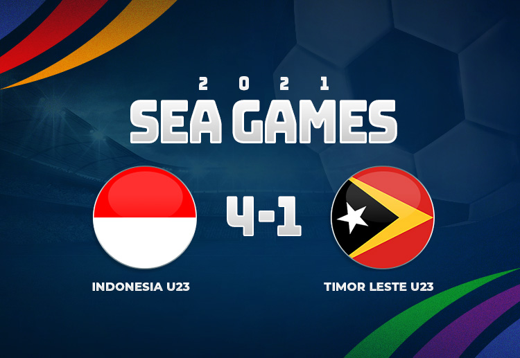 Skor akhir SEA Games: Indonesia U-23 4-1 Timor Leste U-23