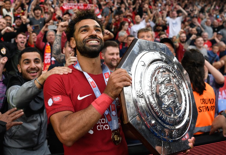 Mohamed Salah scores the penalty to make it 2-1 vs Man City in the 2022 Community Shield