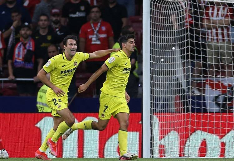 Gerard Moreno was shown a yellow card for excessive celebrations in their La Liga win over Atletico Madrid