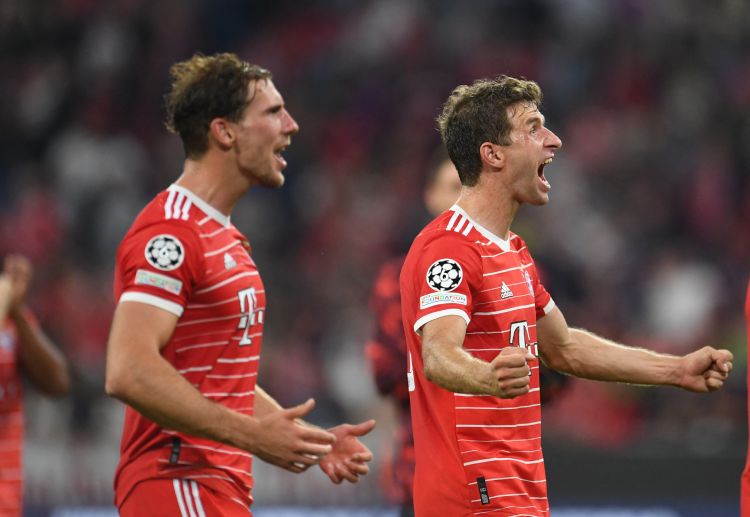 Bayern Munich have celebrated victory at Allianz Arena after winning against Barcelona in the Champions League