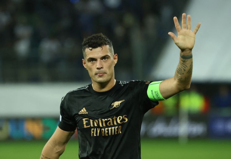 Granit Xhaka is expected to wear the captain's armband in Arsenal's upcoming Europa League against PSV Eindhoven