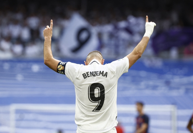 Striker Karim Benzema helped Real Madrid to open the scoring with a left footed shot in El Clasico in La Liga.