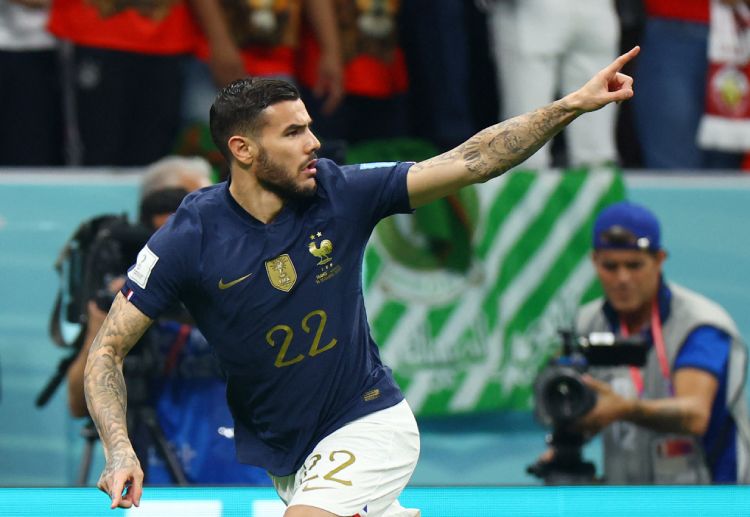 Theo Hernandez scored on the 5th minute of France's 2-0 World Cup 2022 semi-finals win against Morocco