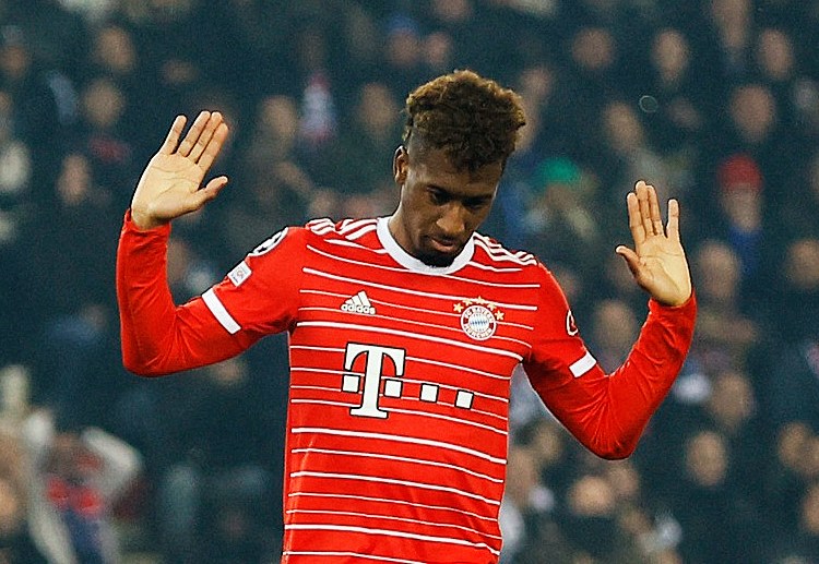 Kingsley Coman scores against his former club PSG to give Bayern the lead in Champions League