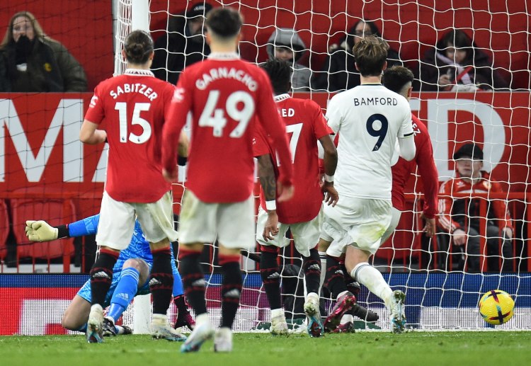 Raphael Varane turns the ball into his own net to double Leeds' lead in the Premier League