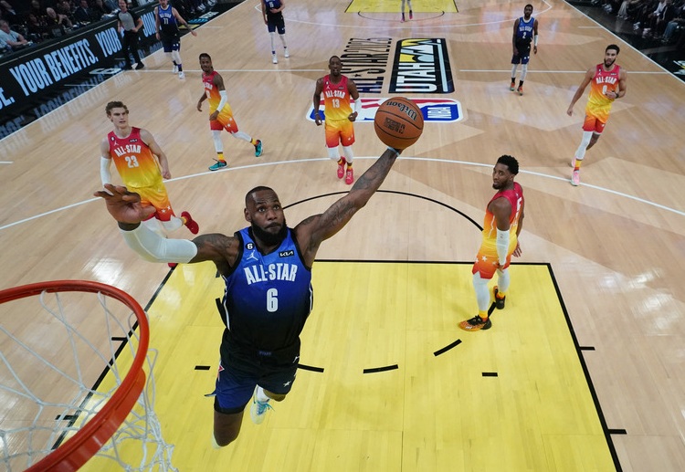 LeBron James has been benched on the second half of the 2023 NBA All-Star Game due to a hand injury