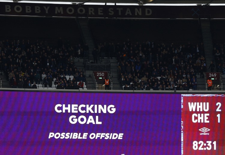 Tomas Soucek's Premier League goal vs Chelsea is ruled out for offside after VAR checks