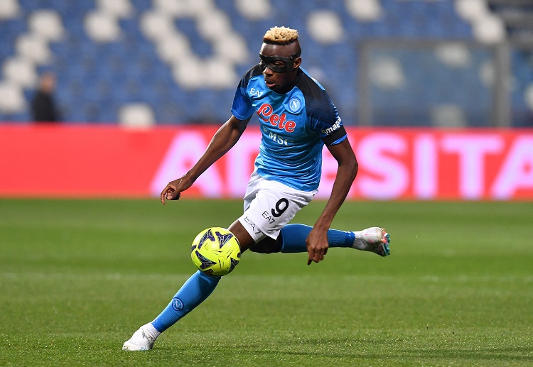Victor Osimhen scored the second goal for Napoli's Serie A match against Sassuolo