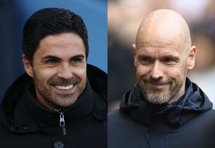 Mikel Arteta of Arsenal will try to win against Erik ten Hag of Manchester United in their Premier League friendly match