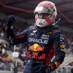 Red Bull driver Max Verstappen wins the 2023 Belgian Grand Prix podium to claim his eighth consecutive win this F1 season